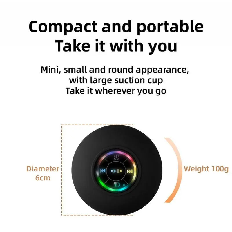bluetooth shower speaker waterproof
