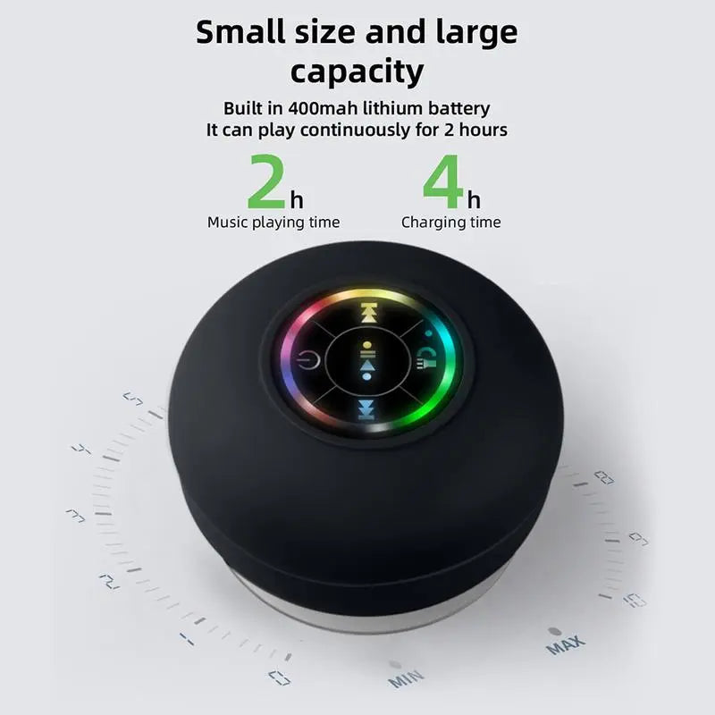 bluetooth shower speaker waterproof
